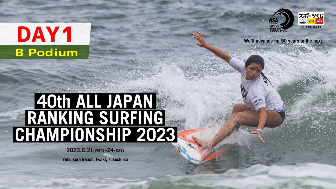 第40回全日本級別サーフィン選手権大会（2023）live archive