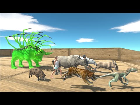 Escape from ALIEN GORGON - Animal Revolt Battle Simulator
