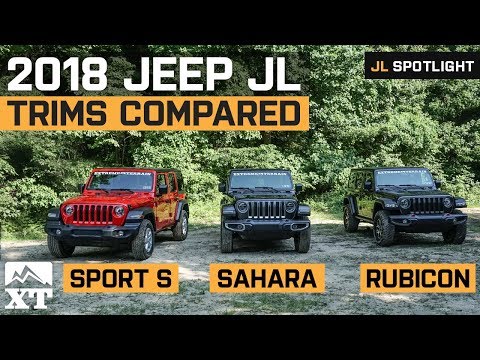 2018 Jeep Wrangler JL Trims Explained | Differences Between Sport, Sahara, and Rubicon