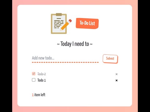 Simple Todo-App with Vue3 and VueX