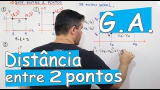 G. A. DISTÂNCIA ENTRE 2 PONTOS (EXEMPLOS E DEDUÇÃO DA FÓRMULA)