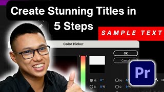 5 Simple Steps to Create Stunning Cinematic Titles in Adobe Premiere Pro
