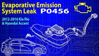 Evaporative Emission System Leak P0456 Kia Rio & Hyundai Accent 2012-2016
