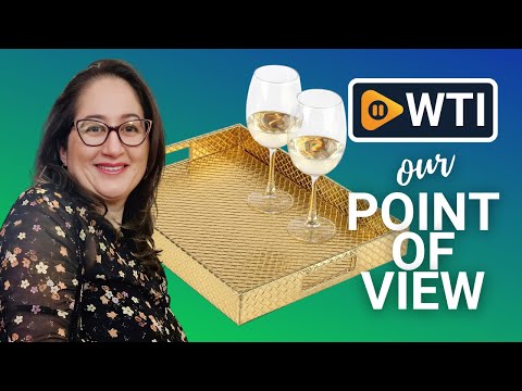 HofferRuffer Rectangle Serving Tray with Hole Handles for Coffee Table - WTI product video review