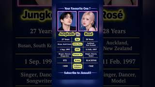 Download lagu Jungkook 🆚 Rosé 💙🔥 Who Is Your Favourite? 💜 #Jungkook #Rosé #BTS #BLACKPINK mp3