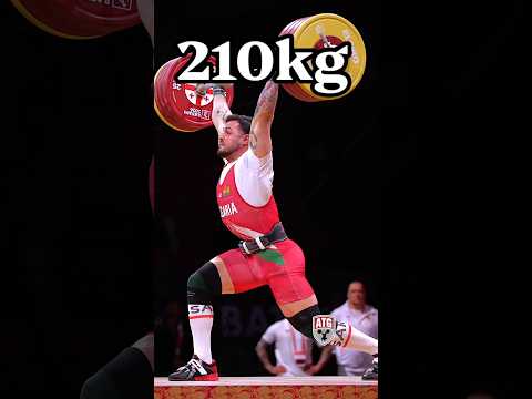 21 year old Karlos Nasar 🇧🇬 210kg C&amp;J slow motion! #weightlifting 2026 Europeans