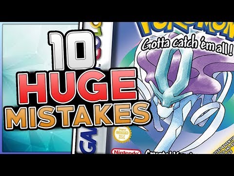 10 HUGE Mistakes & Glitches In Pokemon Crystal (Generation 2)
