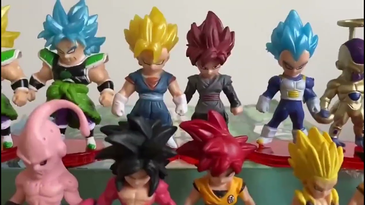 16 Peças/Lote De Personagens De Dragon Ball Z son Wukong vegeta trunk Buu  Frieza Broly animated DBZ Modelo Brinks - Escorrega o Preço