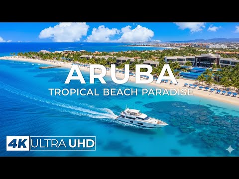 Aruba 4K 🇦🇼 - Stunning Drone Footage of Beaches & Deserts (Ultra HD Relaxation Film)
