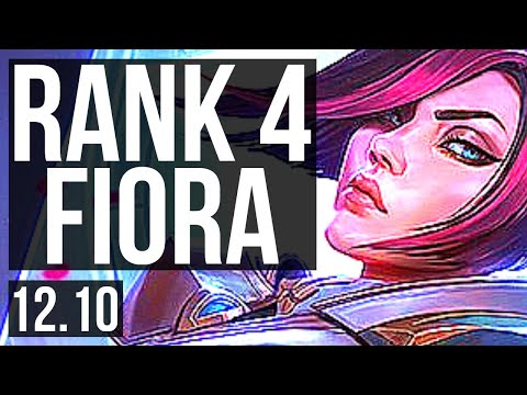 FIORA vs SETT (TOP) | Rank 4 Fiora, 6 solo kills | TR Challenger | 12.10
