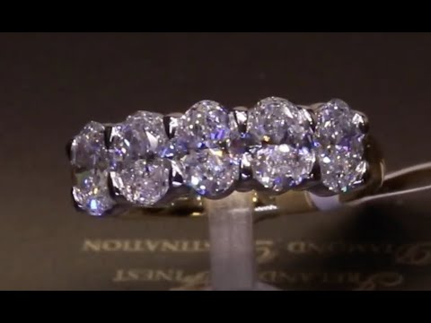 #87951 | T2.64ct | Five Stone Oval Diamond Ring | Set in 18ct Yellow Gold