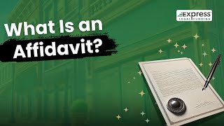 What is an Affidavit Legal Definition and When It's Used