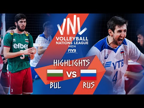 BUL vs. RUS - Highlights Week 4 | Men's VNL 2021