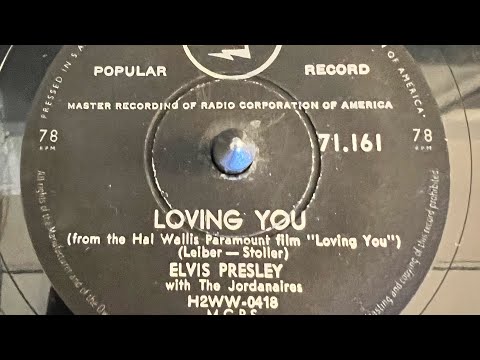 Elvis Presley - Loving you 78rpm (Rare South African Pressing)