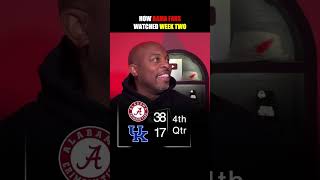 How Bama Fans Watched Week Two | FunnyMaine | 2026