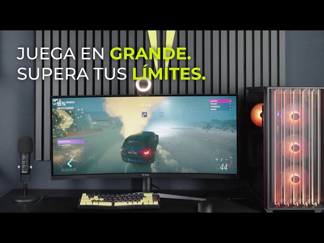 Vídeo relacionado con YEYIAN Proact FV234 Monitor Gaming 34" Curvo WQHD (3440x1440), Panel VA 180Hz, 1ms, FreeSync & G-Sync, 92% NTSC, Conectividad DP1.4 y HDMI 2.0