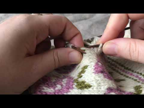 Julvanten 2021 - Plocka upp extra maska vid tummen