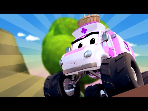 Monster Town Miranda der Monster Krankenwagen will Mia aufheitern! - Die Stadt von Monster Truck