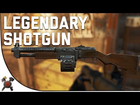 Fallout 4 Gameplay Walkthrough - Part 15: LEGENDARY SHOTGUN! (w/ Giveaway)