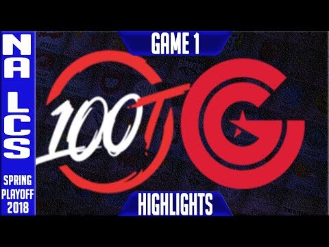 100 vs CG Highlights G1 Playoffs | NA LCS Semi-Final Spring 2018 100 Thieves vs Clutch Gaming Game 1