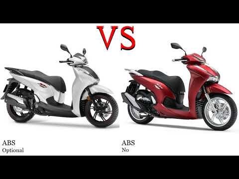 Honda SH 300 vs Honda SH 350i Test specification comparison