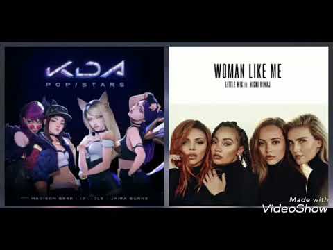 K/DA VS Little Mix - Woman Like Stars (Mashup) Ft Madison Beer (G) I-DLE,Jaira burns,Nicki Minaj