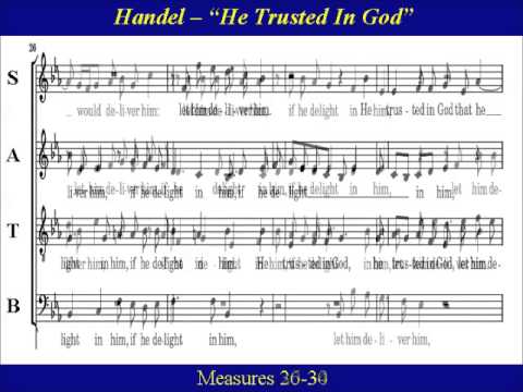 28-  Handel  Messiah Part 2 -  He Trusted In God -  Soprano