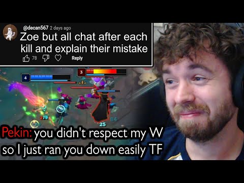 I hope I don't get banned for doing this. All Chatting the enemy their mistakes Zoe | Aurora & Riven