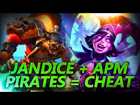 Jandice + APM Pirates = Cheat | Hearthstone Battlegrounds Gameplay | Patch 22.0 | bofur_hs