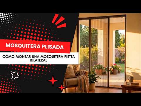 Cómo Instalar una Mosquitera Plisada Pietta Bilateral