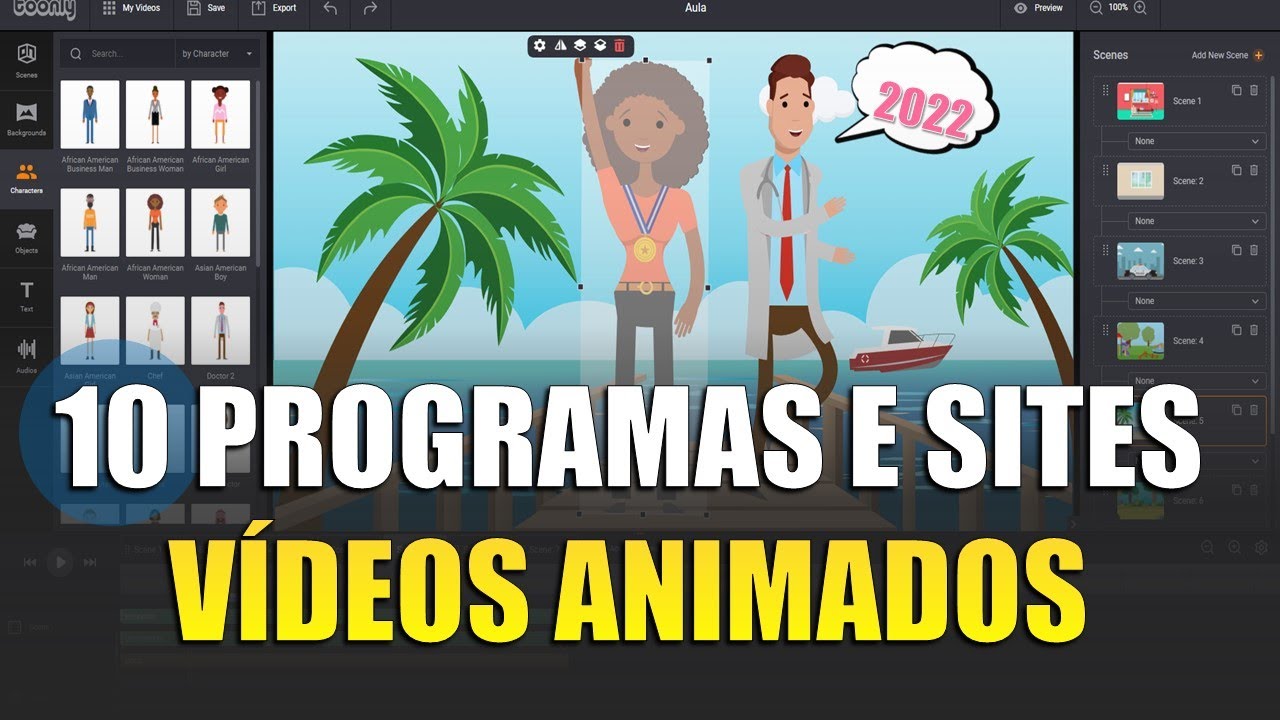 10 Programas e Sites mais fáceis para Criar Vídeos Animados em 2022