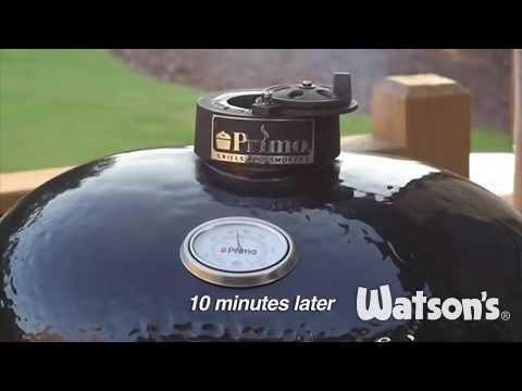 Primo Grills Two Zone Cooking Method