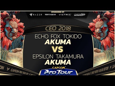 Echo Fox Tokido (Akuma) vs Epsilon Takamura (Akuma) - CEO 2018 - Pools - CPT 2018