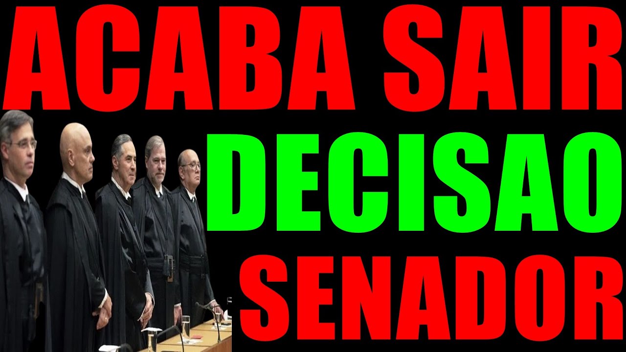 ACABA DE SAIR: DECISÃO!!!!