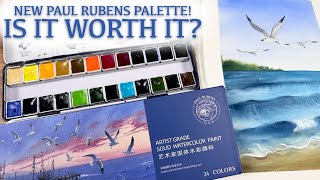 Trying Out Paul Rubens Seascape Watercolour Palette!