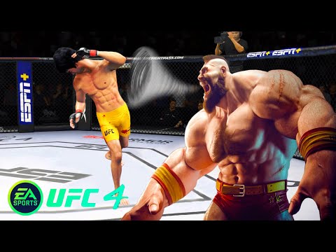 UFC4 Bruce Lee vs Mr Zangief EA Sports UFC 4 PS5 Rematch