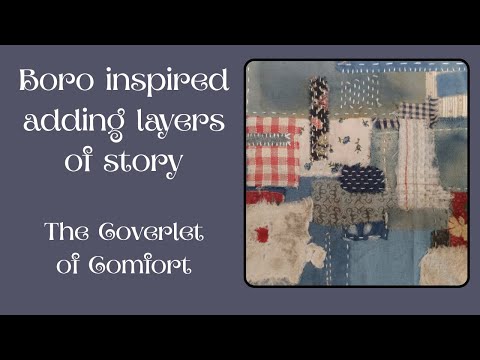 Slowstitch patching, mending and darning