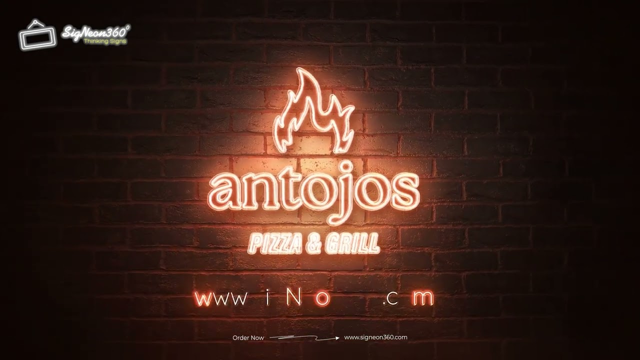 🍕🔥 Antojos Pizza & Grill Neon Signs – Light Up Your Restaurant | SigNeon360.com