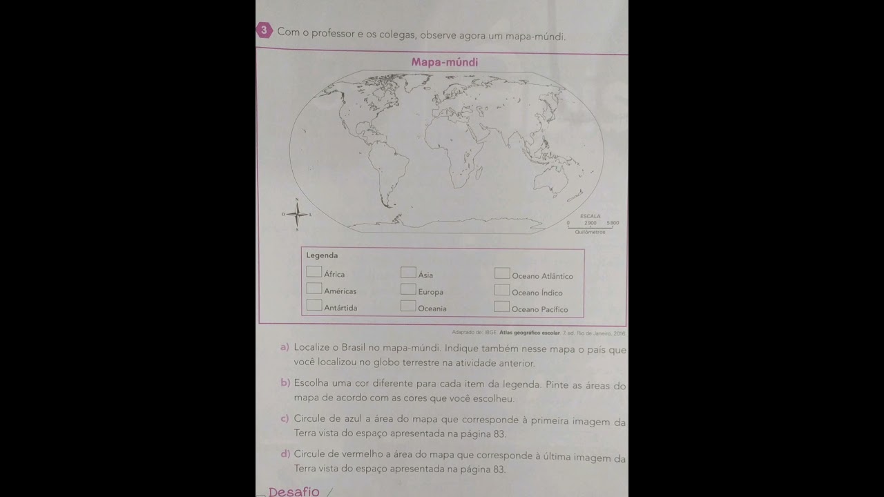 LIVRO DIDÁTICO ÁPIS DE CIÊNCIAS 3° ANO - PÁGINA 85 | MAPA-MÚNDI ATIVIDADE B