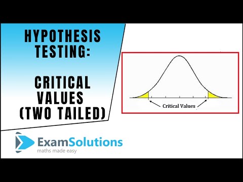 Hypothesis Testing - Critical Values - Two Tail Test - Binomial Distribution : ExamSolutions