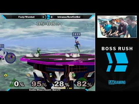 Boss Rush The Moon Doubles WR1 - Fooly/Wombat (Blue) vs Intranse/BowlCutBoi (Green)