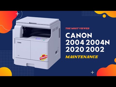 Maintenance on canon photocopier
