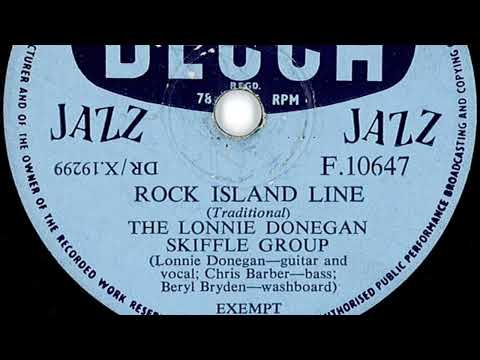 The Lonnie Donegan Skiffle Group - Rock Island Line (78 rpm record) 1955