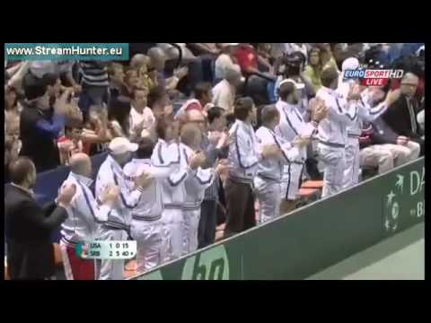 Novak Djokovic vs Sam Querrey -  - Davis Cup 2013 HD