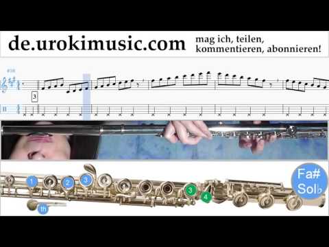 Flöte Lernen Sia - Cheap Thrills Tabulatur Teil#1 um-i995