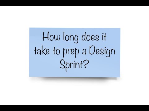 How long does it take to prep a Design Sprint?