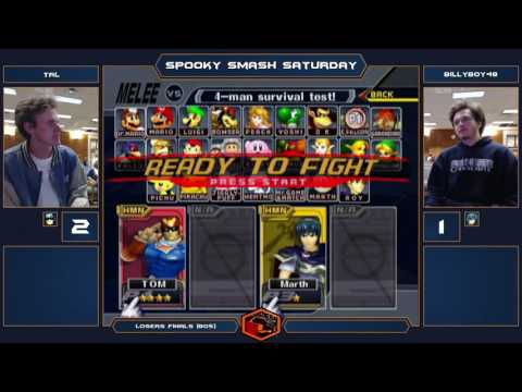 Spooky Smash Saturday Melee Singles - TRL (Falcon) vs billyboy48 (Marth) - Losers Finals