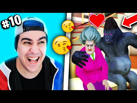 O GORILA SE APAIXONOU PELA PROFESSORA DO MAL #10 ( Scary Teacher 3D )
