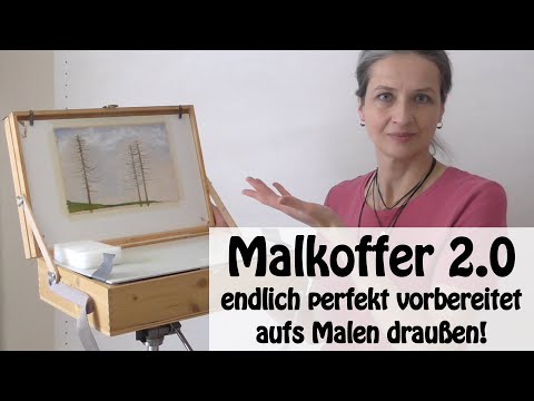 Malkoffer 2.0, DIY Pochade Box, Malausrüstung selbst bauen