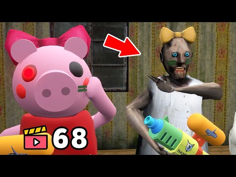 Granny vs Piggy vs Ice Scream vs Grandpa - funny horror animation (Compilation #68)